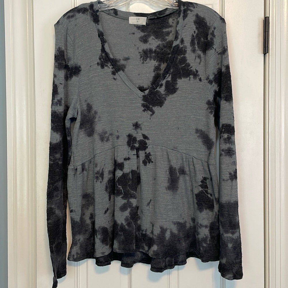 T.la Long Sleeved Peplum Tee